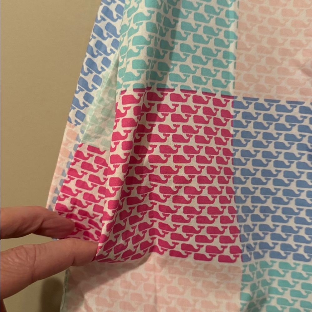 NWT- Vineyard Vines for Target Whale Patchwork Print Dress, multi color, XL - Picture 6 of 10